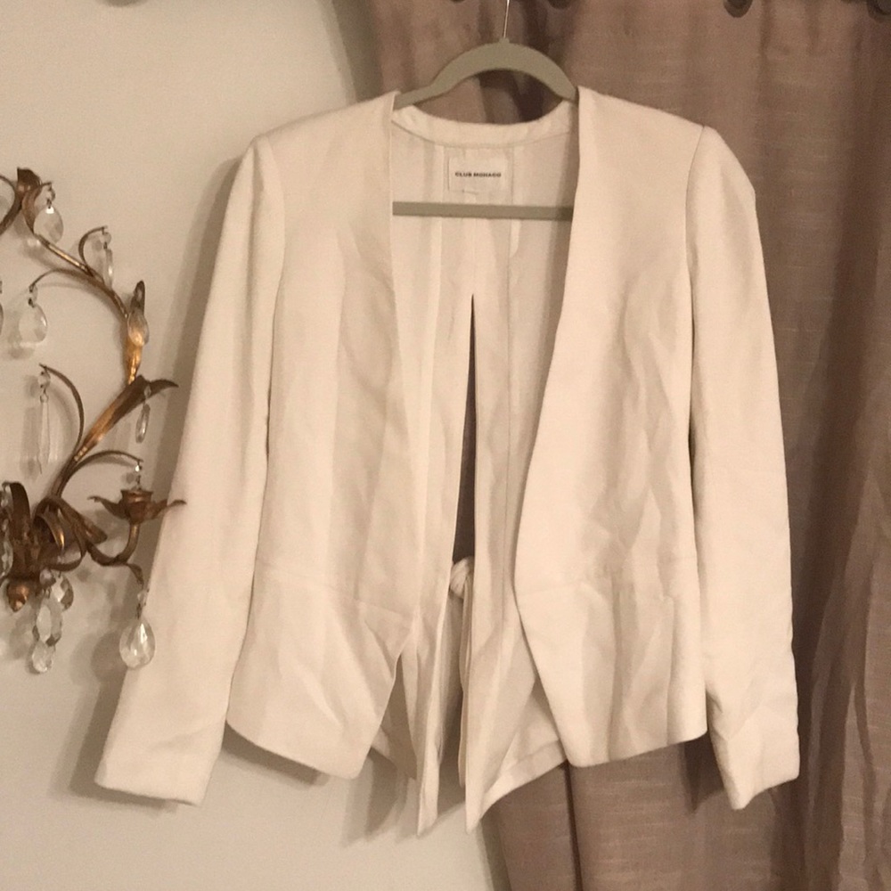 White Blazer with back detail